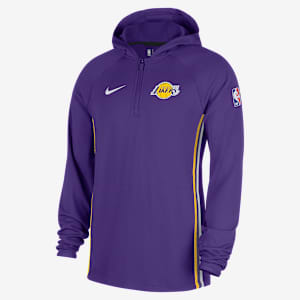 Los Angeles Lakers Zoned Men's Nike Dri-FIT NBA 1/4-Zip Hoodie